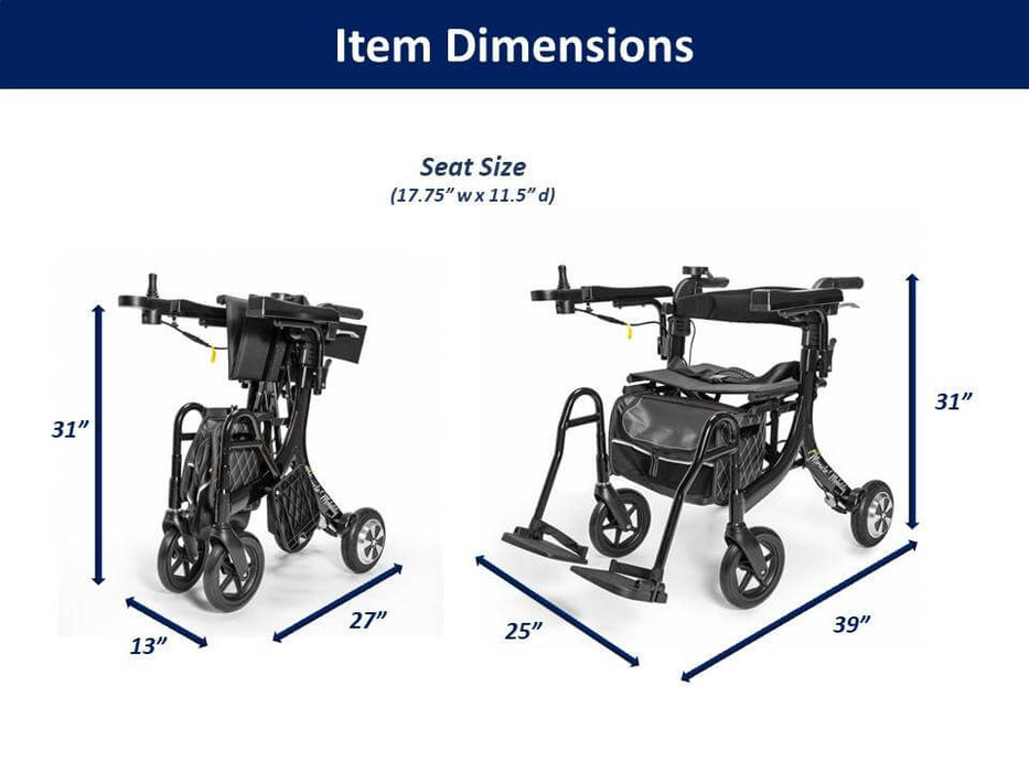 Miracle Mobility 4N1 Walker Electric Wheelchair