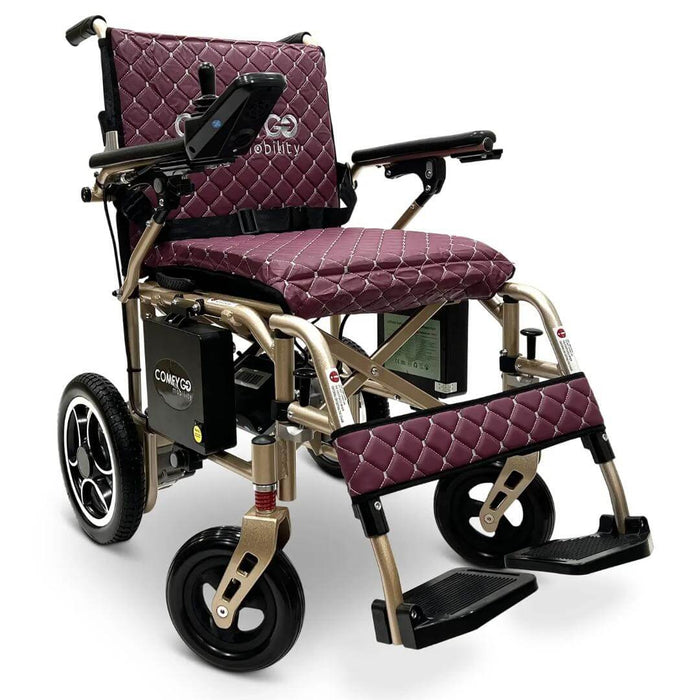 ComfyGo X-7 Lightweight Foldable Electric Wheelchair for Travel