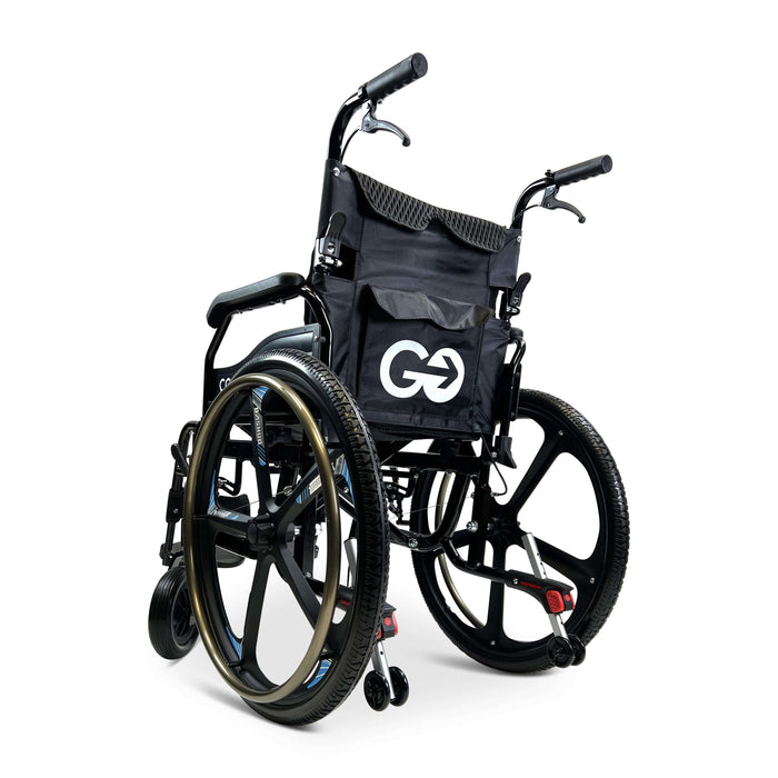 ComfyGo X-1 Lightweight Manual Wheelchair with Quick-Detach Wheels