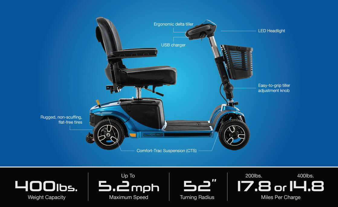 Pride Victory 10 - 3 Wheel Mobility Scooter