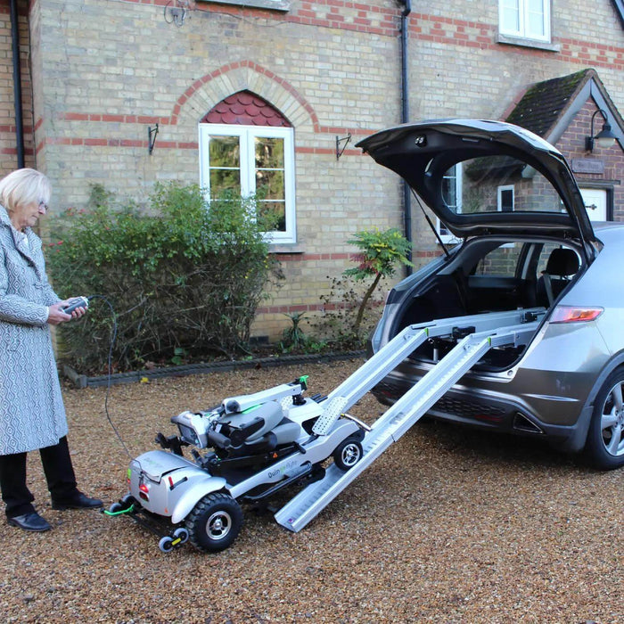 ComfyGo Quingo Flyte Mobility Scooter with MK2 Self-Loading Ramp