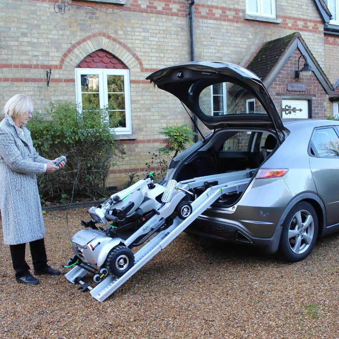 ComfyGo Quingo Flyte Mobility Scooter with MK2 Self-Loading Ramp