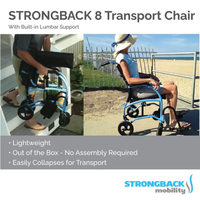 Strongback Excursion 8 Transport Wheelchair