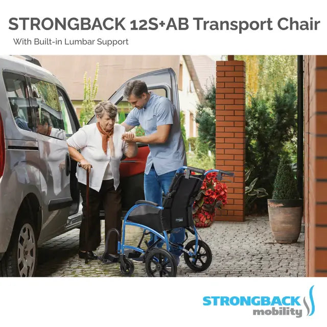 Strongback Excursion Small 12S+AB Transport Wheelchair