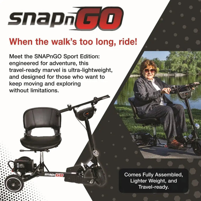 SNAPnGO Mobility Scooter Sport Edition