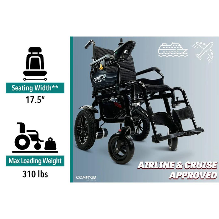 ComfyGO X-6 Lightweight Electric Wheelchair