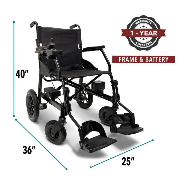 ComfyGo X-lite Ultra Lightweight Foldable Electric Wheelchair for Travel