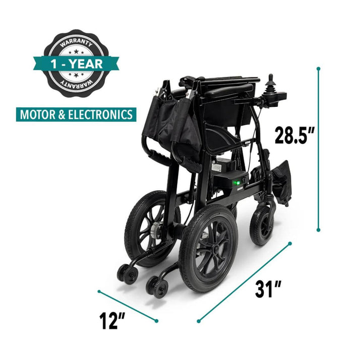 ComfyGo X-lite Ultra Lightweight Foldable Electric Wheelchair for Travel